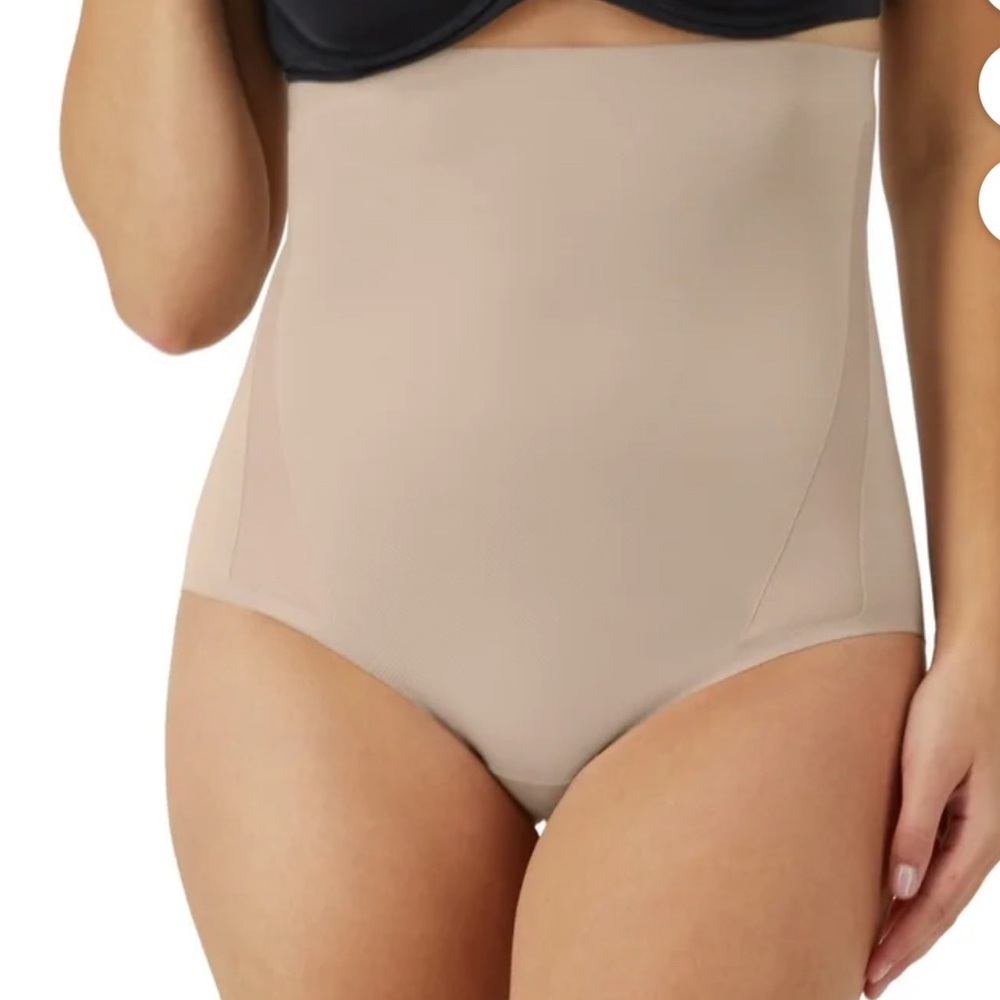 New XXL Maidenform High-Waist Shaping Brief Nude cool comfort flexees shapewear